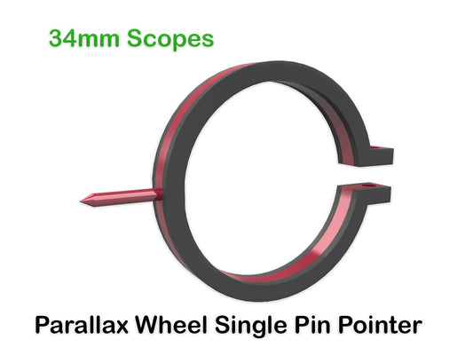 34mm Inside Diameter Single Pin Parallax Wheel Pointer